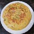 El cooksnap de Melanio Esteban cuando hizo Tortilla de calabacín rellena de tomate y queso.