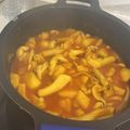 El cooksnap de Marina García H cuando hizo Papas con choco.
