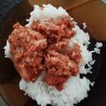 El cooksnap de Efua Navarro cuando hizo Arroz con carne picada.