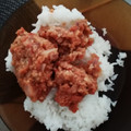 El cooksnap de Efua Navarro cuando hizo Arroz con carne picada.