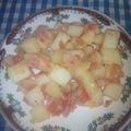 El cooksnap de Lily arzola cuando hizo Papás guizadas con tocino "fácil y deliciosas".