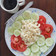 Pilly Vitalis's cooksnap of when they made Scrambled eggs with tomato and cucumber salad.