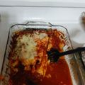 Junior's cooksnap of when they made Chicken stuffed shells.