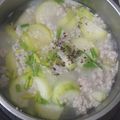 Cooksnap của Cau Hai khi họ làm theo món Canh bí xanh tôm khô thịt xay