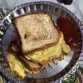 Nibedita Mukhopadhyay's cooksnap of when they made ডিম পাউরুটি টোস্ট(dim pauruti toast recipe in Bengali).