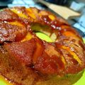El cooksnap de Cesar cuando hizo Torta de manzana invertida.