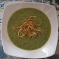 El cooksnap de Bibi García cuando hizo Crema de troncos de brécol con espinaca cruda.
