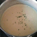 El cooksnap de Juan Arguimbau Garcia cuando hizo Vichysooise (crema fría de puerros y patatas).