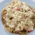 El cooksnap de Irene-Guirao cuando hizo Carbonara light de salmón.