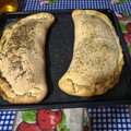 El cooksnap de Ivana González cuando hizo Calzoni napolitano y pizza .