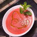 El cooksnap de Maria Abellan cuando hizo Gazpacho de cerezas.