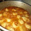 El cooksnap de Veronica Cardozo cuando hizo Albóndigas de pollo en salsa con puré de papa.