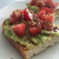 El cooksnap de Marieta cuando hizo Tostadas de guacamole con tomate.