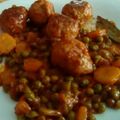 El cooksnap de MaryGlory cuando hizo Albóndigas con guisantes y zanahorias en olla rápida.