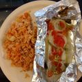 El cooksnap de Oli Sandoval cuando hizo Filete de pescado a la Mexicana empapelado.
