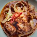 Cooksnap Ziana Chesaad semasa beliau membuat Sotong Sambal Kacang.