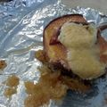 LandoCommando's cooksnap of when they made cheesecake-stuffed peaches.