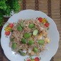 Cooksnap Aza Aaj semasa beliau membuat Resepi Nasi Goreng Petai Enak.