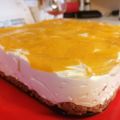 Kovácsné Vigh Anita Cooksnap-ja, amikor elkészítette a(z) Barackos-joghurtos torta (sütés nélkül) receptet.