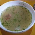 El cooksnap de Paul Fhernando cuando hizo Sopa de avena y albóndigas.