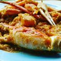 Cooksnap của Pi Ha khi họ làm theo món Cua Sốt Ớt Singapore (Chilli Crab)