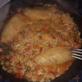 El cooksnap de Alejandro Bohorquez cuando hizo Guiso de arroz con pollo.