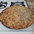 El cooksnap de Daniela Saravia cuando hizo Tarta de manzanas y ciruelas.