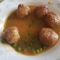 El cooksnap de ANA cuando hizo Albóndigas de ternera en salsa española.
