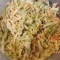 Amanda's cooksnap of when they made Margaret's Coleslaw.