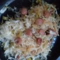 El cooksnap de Dinora Urquia cuando hizo Repollo al Vapor con Salchichas de Res.