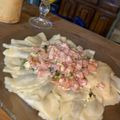 El cooksnap de jazz ducco cuando hizo Pastas | Capeletines con salsa de roquefort (invento).
