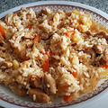 El cooksnap de Paquichu cuando hizo Pavo con salsa agridulce y arroz.