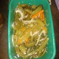 El cooksnap de Jasmin Dippolito cuando hizo Pencas al escabeche.