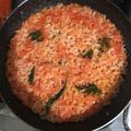 El cooksnap de Enrique Salmerón cuando hizo Arroz rojo.