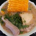 El cooksnap de Teresita Felíz cuando hizo Cazuela de Chancho con Chuchoca.