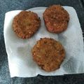 El cooksnap de Ramón cuando hizo Hamburguesas de lentejas.