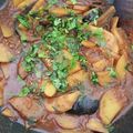Sadaf Shoaib Vohra's cooksnap of when they made Aloo bengan 🥔🍆.