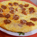El cooksnap de Anita Arabaolaza cuando hizo Frittata de chorizo picante, cebolla morada y tomillo.