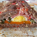 El cooksnap de Liliana Aguirre cuando hizo Pan de carne relleno.