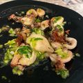 El cooksnap de Nuria cuando hizo Chipirones a la plancha con salsa verde.