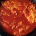 El cooksnap de Estephanie Diaz cuando hizo Huevo en salsa.