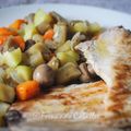 El cooksnap de Fernando Caballer Carbonell cuando hizo Lubina a la plancha con salteado de verduras.