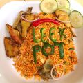 Udeh Nicky Ikeakam's cooksnap of when they made Vegetable Jollof rice and Chicken by Hon Ikeakam.