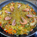El cooksnap de Alberto Ferrer cuando hizo Paella 🥘 marisco 🦐.