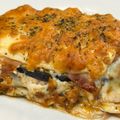 El cooksnap de Marta cuando hizo Lasaña de berenjena, jamón York y queso en airfryer.