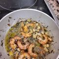 El cooksnap de José María Riobóo cuando hizo Langostinos al ajillo.