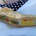 El cooksnap de Yamila Alvarez cuando hizo Torta de Zapallitos, Jamón y Queso Muzzarella.