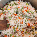 Cooksnap από Θανασης Περιστερης στη συνταγή Ρύζι με ανάμεικτα λαχανικά.