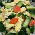 庭秀 的 家常小黃瓜紅蘿蔔炒蛋 cooksnap