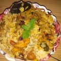 Mukta Shukla 's cooksnap of when they made Gobhi dum Biryani.